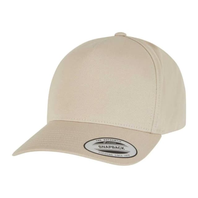 Flexfit Mens Classic 5 Panel Baseball Cap in Beige Beige Male One Size