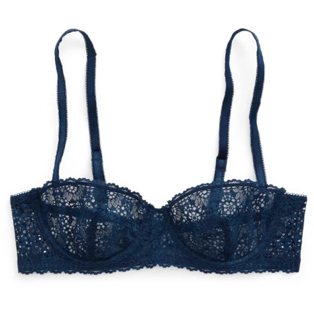 Polo Ralph Lauren Eyelet Balcony Bra Denim female 34A