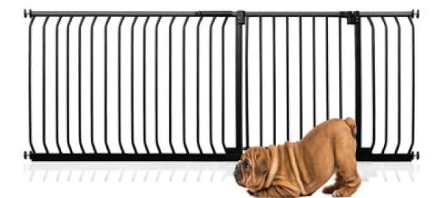 Bettacare Elite Pressure Dog Gate, 189Cm - 198Cm, Matt Black, Pressure Fit Pet Gate For Dog And Puppy