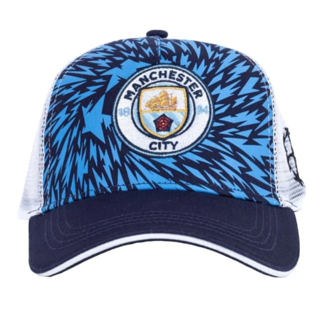 Manchester City FC Womens UCL Trucker Cap in Blue Blue Female One Size