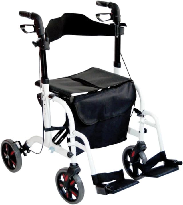Aidapt Duo Rollator And Transit Chair White White