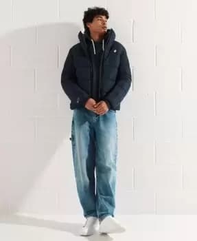 Superdry Mens Non Hooded Sports Puffer Jacket Navy / Deep Navy - Size: M