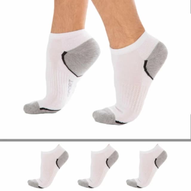 DIM 3 Pack Sport Socks - White 43/46