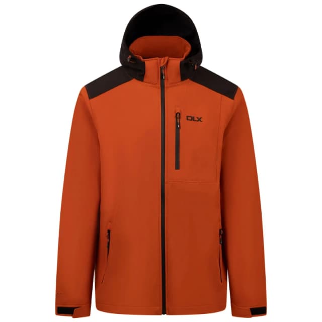 Trespass Trespass Men Durand DLX Soft Shell Jacket in Burnt Orange Size: 2X-large Burnt Orange XXL Male 5063806404095