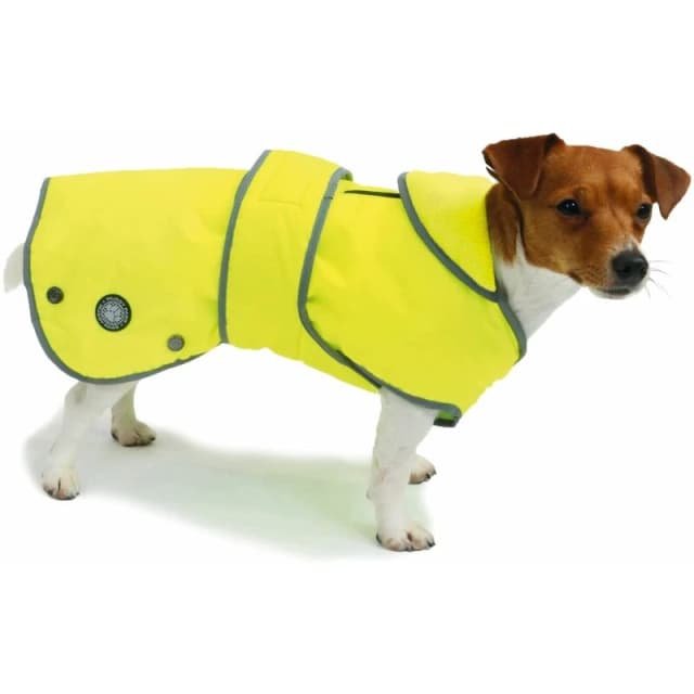 Muddy Paws Stormguard Fleece Lined Coat & Chest Protector Hi Vis Large