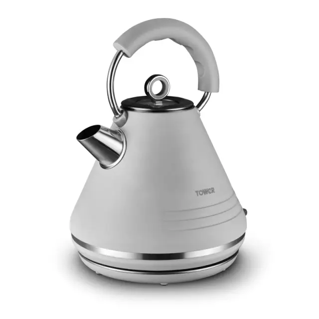 Tower Ash 1.7L 3KW Pyramid Kettle - Grey T10074GRY