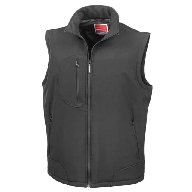 Result Result Men Softshell Body Warmer in Black Size: Small Black S Male 5063527705273