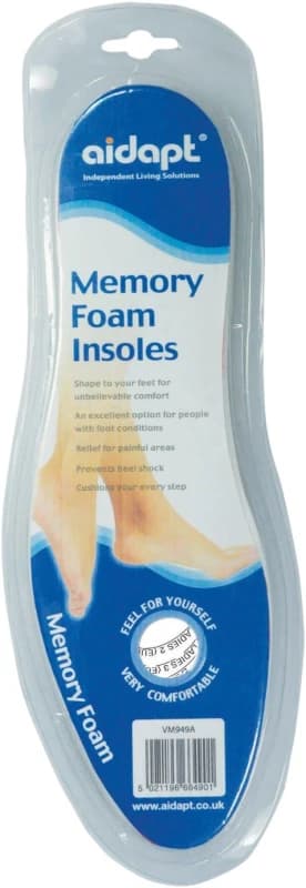 Aidapt Memory Foam Insole White