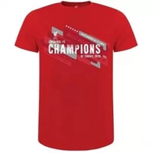 Liverpool FC Champions Of Europe T Shirt Mens S