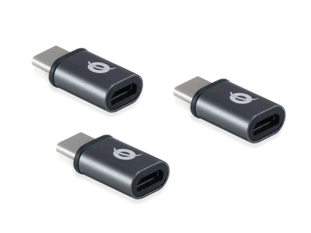 Conceptronic DONN USB-C to Micro USB OTG Adapter 3 Pack
