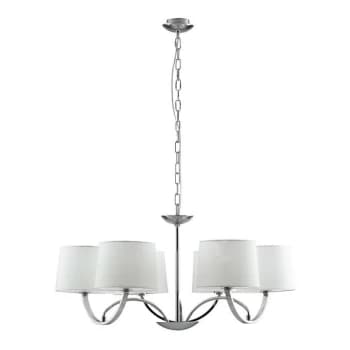 Fan Europe Lighting - Fan Europe Astoria - Chandelier 6 Light, Chrome, White, E27