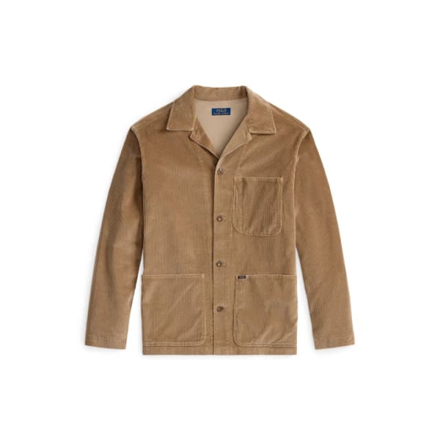 Polo Ralph Lauren Mens Cord Pocket Overshirt Montana Khaki male M