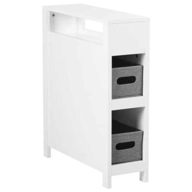 Beliani Bathroom Cabinet Cachi 20 Cm White