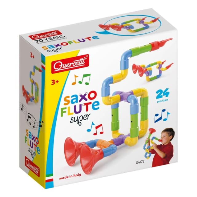 Quercetti Saxoflute Super - 24 Pieces, Multi 4172