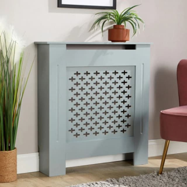 Home Source Crofton Small Grey Radiator Cover Unit