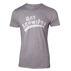Rick and Morty - Get Schwifty Mens Medium T-Shirt - Grey