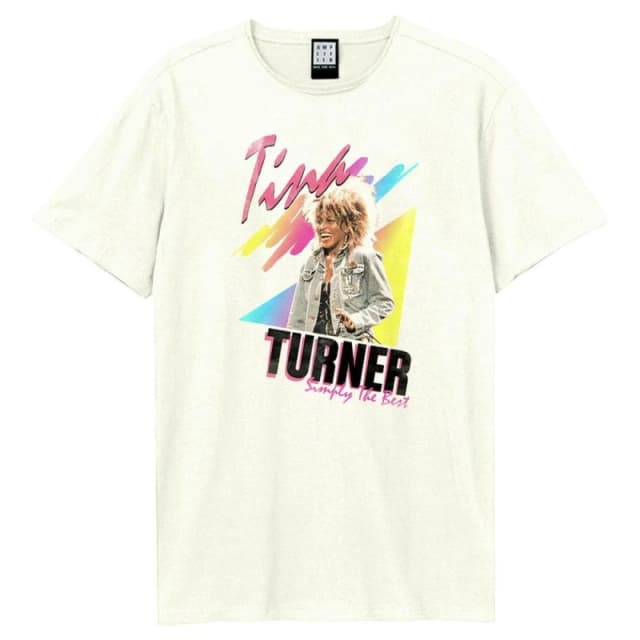 Amplified Mens The Best 80's Tina Turner T-Shirt in Off-White Size: XS Off-White Male XS