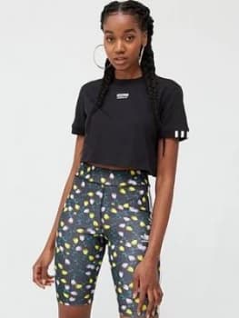Adidas Originals Cropped T-Shirt - Black