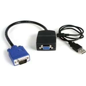 2 Port VGA Video Splitter 300 MHz