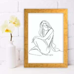 AC492426223 Multicolor Decorative Framed MDF Painting