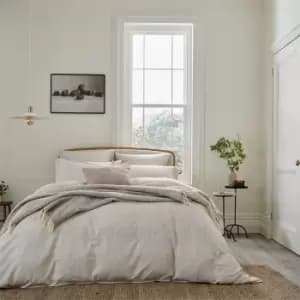 Bedeck of Belfast Florin Cover Set Linen - Heather/Tumeric