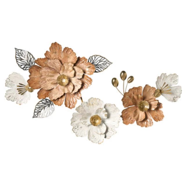 Beliani Wall Decor Flower Caesium Metal 95cm Multicolour