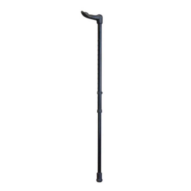 Loops Right Handed Ergonomic Handled Walking Stick - Palm Grip - 14 Heght Settings Multi