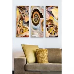 MDF0004 Multicolor Decorative MDF Painting (3 Pieces)