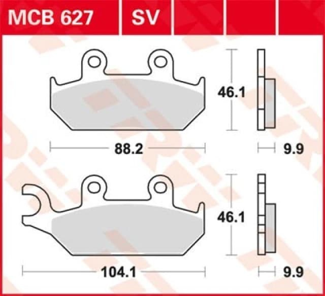 TRW Lucas Brake lining MCB627