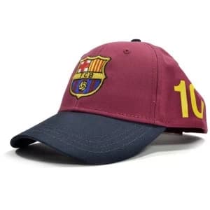 FC Barcelona Messi Contrast Baseball Cap Burgundy Navy