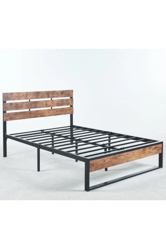 Modernique Modernique Isabella Metal Bed Frame in 3ft in Black Size: Single Black Single Unisex 5061017320128