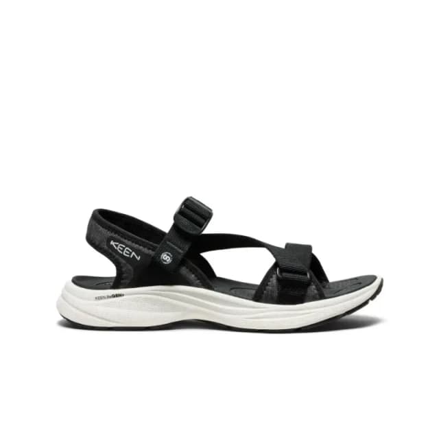 Keen Leiki Open Toe Textile Womens Outdoor Sandals - Black Star White - Size:UK 8