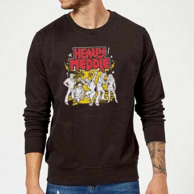 Scooby Doo Heavy Meddle Sweatshirt - Black - L