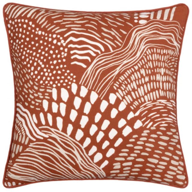 H2O Hoem Nola Abstract Piped Polyester Filled Cushion