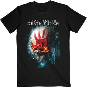 Five Finger Death Punch - Interface Skull Unisex Large T-Shirt - Black