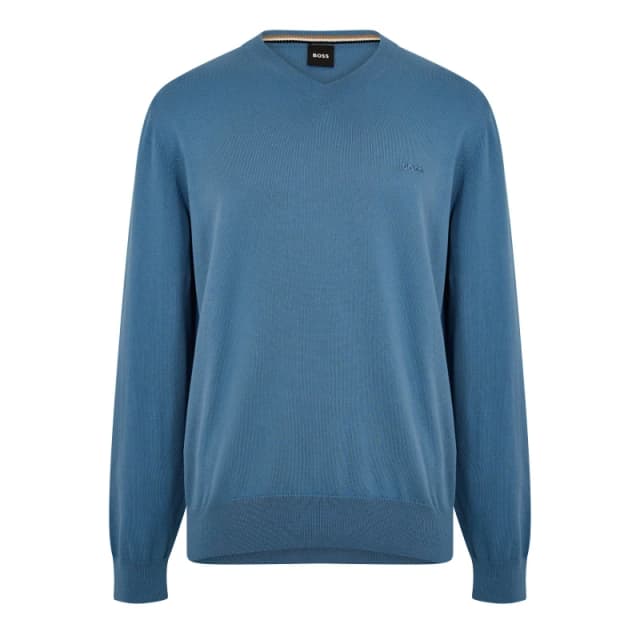 Boss Mens Pacello Knitted Hoodie Pastel Blue male L