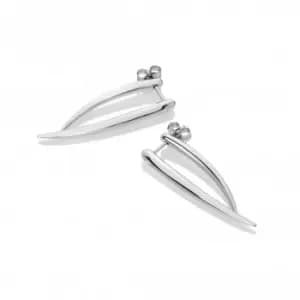 Sterling Silver Reflect Statement Earrings DE715