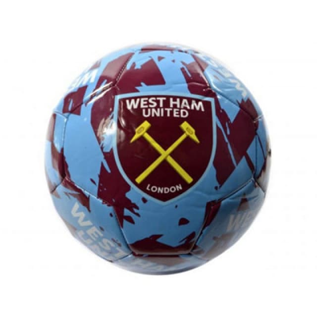 West Ham United Fc Graffiti Football Claret/sky Blue/yellow (5)