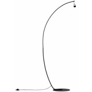 Black Metal Arched Floor Lamp Base