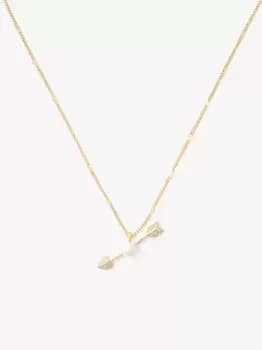 Love Game Arrow Pendant - Cream/Gold - One Size