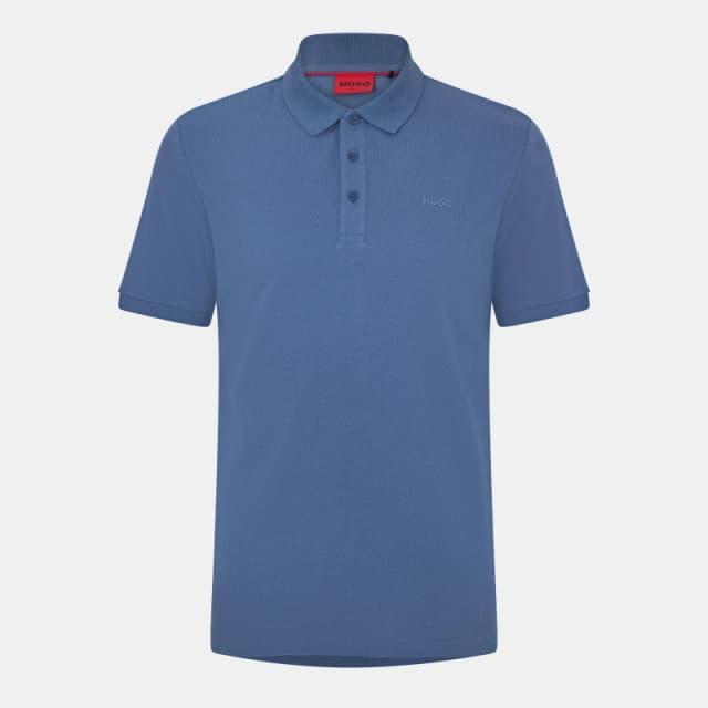Hugo Donos Polo Shirt Mens Medium Blue male X Small