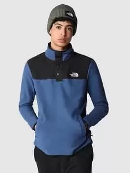 The North Face Homesafe Snap Neck Fleece Pullover - Blue
