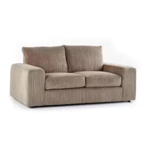 Luciana Luxury Jumbo Cord 2 Seater Sofa Coffee
