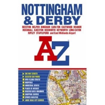 Nottingham and Derby Street Atlas Paperback