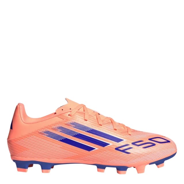adidas F50 Club Adults Firm Ground Football Boots Orange/Blue male 9 (43.3)
