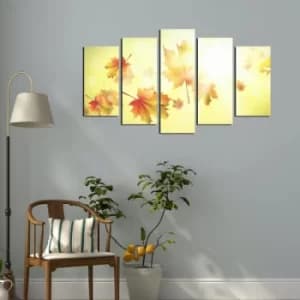5ABSMDF-27 Multicolor Decorative MDF Painting (5 Pieces)