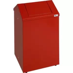 Waste wool case, capacity 45 l, flame red