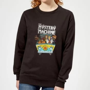 Scooby Doo Mystery Machine Heavy Metal Womens Sweatshirt - Black - S