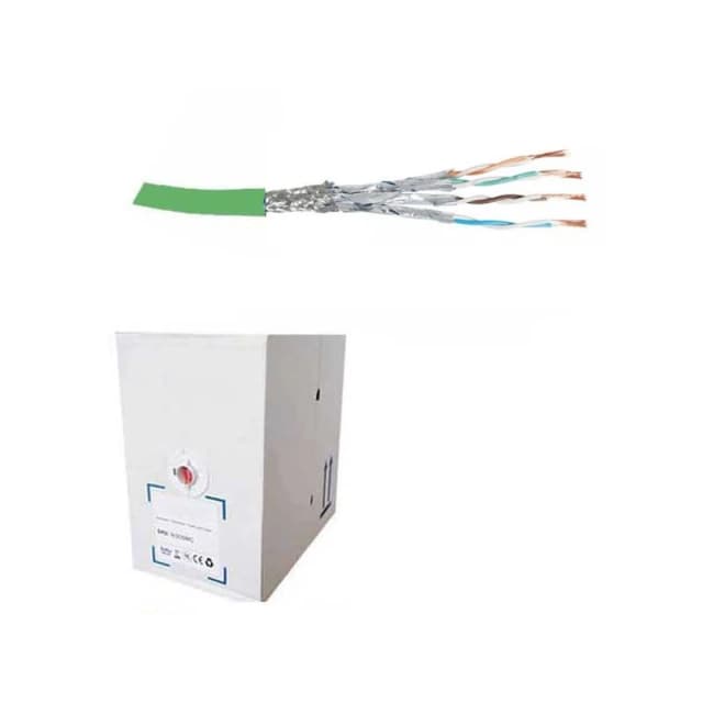 FDL CAT.6a S-FTP STRANDED PATCH CABLE LSZH (305M BOX) - GREEN