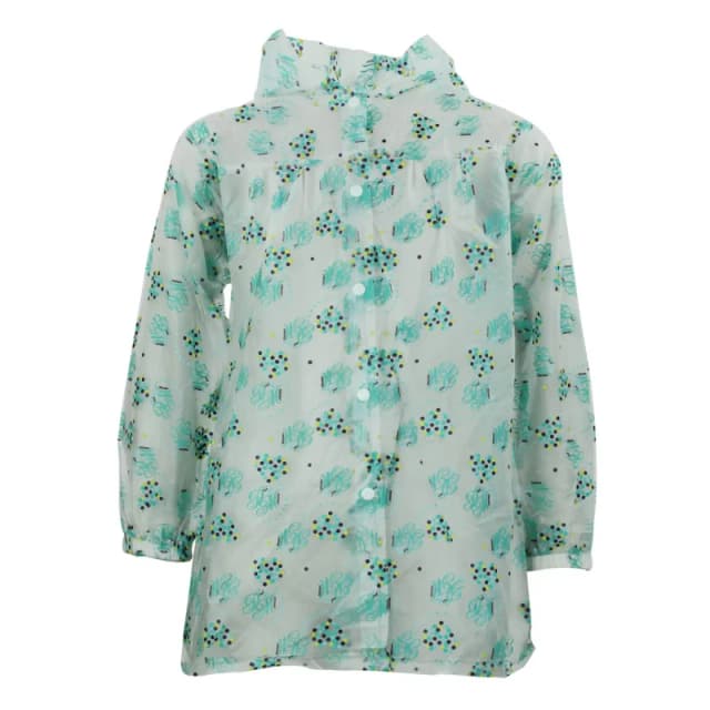 Peak Mountain Girl's waterproof jacket Peak Mountain Feak Blanc Female 3 ans FEAK/WAN/TRANSPARENT / VERT